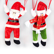 Load image into Gallery viewer, Christmas Decoration Gift Elderly Atrium Pendant Doll Parachute Snowman Pendant Festival Skydiving Doll
