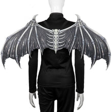 Load image into Gallery viewer, The Dead Theme Party Printed Felt Cosplay Skull Large Wings Halloween Costume Accessories for Adults
