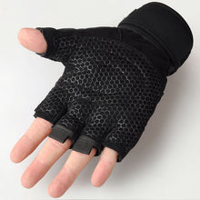 Load image into Gallery viewer, Wristband Half Finger Gloves Wristband Fitness Sports Outdoor Riding Non-Slip Shockproof Half Finger Gloves
