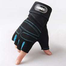 Load image into Gallery viewer, Wristband Half Finger Gloves Wristband Fitness Sports Outdoor Riding Non-Slip Shockproof Half Finger Gloves
