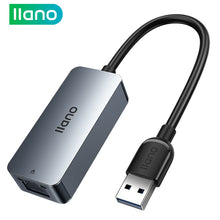 Load image into Gallery viewer, Ethernet Hub USB 3.0 to RJ45 2.5Gbps Lan External Network Card High Speed Fast Transmission Splitter Drive-free 2500Mbps Gigabit Extension Data Hub
