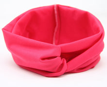 Load image into Gallery viewer, Korean Sweet Cute Contrast Color Wide Edge Headband Color Matching Elastic Ladies Cross Hair Band Headband
