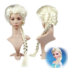 Load image into Gallery viewer, Ice and Snow Cosplay Romance Wig  Long Hair Big Braid
