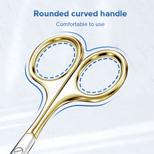 Load image into Gallery viewer, LLANO Facial H Scissor Eyebrow brush Professional Stainless Steel Mustache Nose H Beard Eyebrows Eyelashes Trimmin
