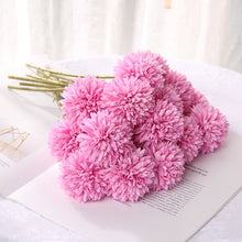 Load image into Gallery viewer, 10pcs Bunch Artificial Flower Bouquet Silk Dandelion Flower Ball Fake Flowers
