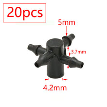 Load image into Gallery viewer, 2L 4L 8L Dripper Irrigation 2/4-way Arrow Dropper Connector Cross Water Splitter Emitter Drip Arrow Micro Drip Irrigation System
