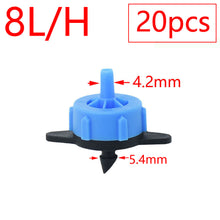Load image into Gallery viewer, 2L 4L 8L Dripper Irrigation 2/4-way Arrow Dropper Connector Cross Water Splitter Emitter Drip Arrow Micro Drip Irrigation System
