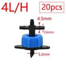 Load image into Gallery viewer, 2L 4L 8L Dripper Irrigation 2/4-way Arrow Dropper Connector Cross Water Splitter Emitter Drip Arrow Micro Drip Irrigation System
