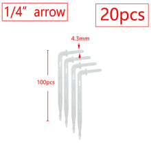 Load image into Gallery viewer, 2L 4L 8L Dripper Irrigation 2/4-way Arrow Dropper Connector Cross Water Splitter Emitter Drip Arrow Micro Drip Irrigation System
