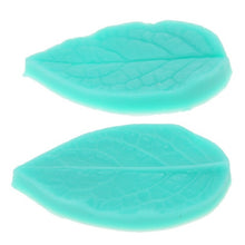 Load image into Gallery viewer, 2pcs SILICONE Food Grade 3D Petal Leaf Shaped Silicone Lace Cake Mold Cake Decoration Tools Fondant Sugar craft Embossed Cake Mold
