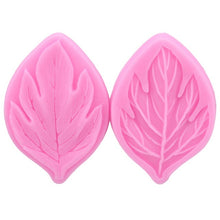 Load image into Gallery viewer, 2pcs SILICONE Food Grade 3D Petal Leaf Shaped Silicone Lace Cake Mold Cake Decoration Tools Fondant Sugar craft Embossed Cake Mold
