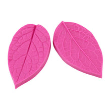 Load image into Gallery viewer, 2pcs SILICONE Food Grade 3D Petal Leaf Shaped Silicone Lace Cake Mold Cake Decoration Tools Fondant Sugar craft Embossed Cake Mold
