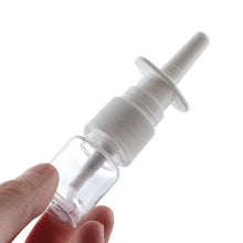 Load image into Gallery viewer, 2pcs 10ml/20ml/30ml White Empty Plastic Nasal Spray Bottles Pump Sprayer Mist Nose Spray Refillable Bottling Packaging
