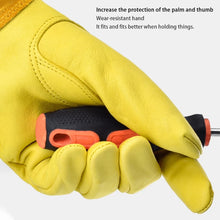 Load image into Gallery viewer, Leather Breathable Gauntlet Gloves Rose Pruning Long Sleeve Gloves for Men and Women Best Gardening Glove Garden Gifts
