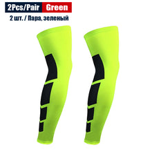 Load image into Gallery viewer, 2Pcs/Pair Sports Full Length Leg Compression Sleeves Basketball Knee Brace Protect Calf and Shin Splint Support for Men Women
