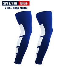 Load image into Gallery viewer, 2Pcs/Pair Sports Full Length Leg Compression Sleeves Basketball Knee Brace Protect Calf and Shin Splint Support for Men Women
