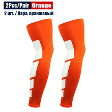 Load image into Gallery viewer, 2Pcs/Pair Sports Full Length Leg Compression Sleeves Basketball Knee Brace Protect Calf and Shin Splint Support for Men Women
