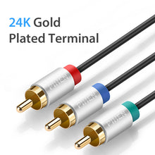 Load image into Gallery viewer, 3RCA Color Difference Component Cable YcbCr Video Cable Red Green Blue 3RCA to 3RCA AV Line
