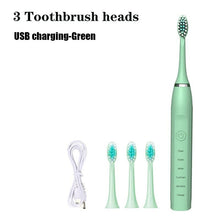 Load image into Gallery viewer, Ultrasonic Electric Toothbrush Rechargeable Tooth Brushes Washable Electronic Whitening Teeth Brush
