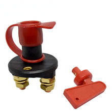 Load image into Gallery viewer, Car Battery Power Switch Disconnect Isolator Circuit Breaker Main Switch Kill Cut-off Switch Insulated Rotary Switch Key Truck
