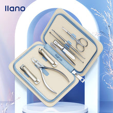 Load image into Gallery viewer, LLANO 12 in 1 Manicure Set Nail Clipper Set Full Function Kit Stainless Steel Pedicure Sets with Leather Portable Case
