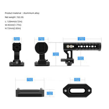 Load image into Gallery viewer, DSLR Top Camera Handle Aluminum Functional Grip Hot Cold Shoe Cheese Handle Cage Handle For A7iii A73 Cage Monopod
