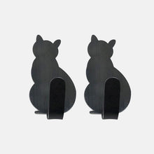 Load image into Gallery viewer, 2pcs Self Adhesive Hooks Cat Pattern Storage Holder for Bathroom Kitchen Hanger Stick on Wall Hanging Door Clothes Towel Racks
