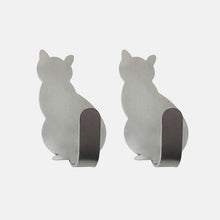 Load image into Gallery viewer, 2pcs Self Adhesive Hooks Cat Pattern Storage Holder for Bathroom Kitchen Hanger Stick on Wall Hanging Door Clothes Towel Racks

