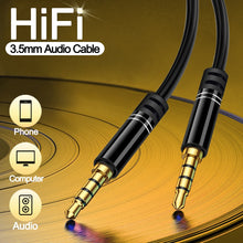 Load image into Gallery viewer, 3.5 mm Jack Male to Male Audio Aux Cable For Samsung Xiaomi 3.5mm Jack Audio Cable Jack For Car Headphone Speaker Wire Adapter
