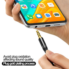Load image into Gallery viewer, 3.5 mm Jack Male to Male Audio Aux Cable For Samsung Xiaomi 3.5mm Jack Audio Cable Jack For Car Headphone Speaker Wire Adapter
