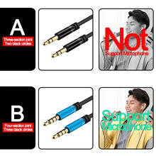 Load image into Gallery viewer, 3.5 mm Jack Male to Male Audio Aux Cable For Samsung Xiaomi 3.5mm Jack Audio Cable Jack For Car Headphone Speaker Wire Adapter
