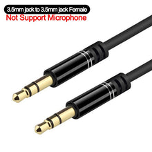 Load image into Gallery viewer, 3.5 mm Jack Male to Male Audio Aux Cable For Samsung Xiaomi 3.5mm Jack Audio Cable Jack For Car Headphone Speaker Wire Adapter
