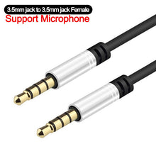 Load image into Gallery viewer, 3.5 mm Jack Male to Male Audio Aux Cable For Samsung Xiaomi 3.5mm Jack Audio Cable Jack For Car Headphone Speaker Wire Adapter
