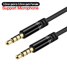 Load image into Gallery viewer, 3.5 mm Jack Male to Male Audio Aux Cable For Samsung Xiaomi 3.5mm Jack Audio Cable Jack For Car Headphone Speaker Wire Adapter
