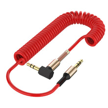 Load image into Gallery viewer, 3.5MM Jack AUX Audio Cable Male to Male For Phone Car Speaker MP4 Headphone 2m Gold Plated Jack 3.5 Spring Audio Cables

