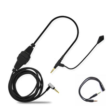 Load image into Gallery viewer, 3.5mm Boom Microphone Volume Cable For V-MODA Crossfade M-100 LP LP2 M-80 V-80 To Gaming Headphone For Skype PS4 Xbox One Phones
