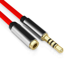 Load image into Gallery viewer, 3.5mm Jack AUX Audio Male To Female Extension Cable With Microphone Stereo 3.5 Audio Extension Cable Compatible For PC Headphone
