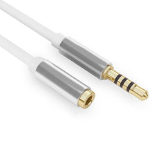 Load image into Gallery viewer, 3.5mm Jack AUX Audio Male To Female Extension Cable With Microphone Stereo 3.5 Audio Extension Cable Compatible For PC Headphone
