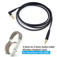 Load image into Gallery viewer, 3.5mm To 2.5mm Headphone Cable Suitable For Sennheiser Momentum 3/Hd 400 s Hd 450 Bt Hd 458 Bt Wireless Headphones
