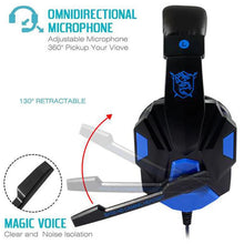 Load image into Gallery viewer, Wired Gaming Headset Stereo Gamer Headphone 3.5mm For PS4 Xbox One Nintend Switch PC Phone With Mic Volume Control Game Earphone
