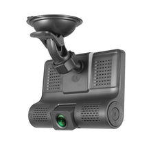 Load image into Gallery viewer, 3 Cameras Lens 4.0In Car DVR Dash Cam HD Dash Camera Dual Lens Video Recorder 1080P Black Box Cycle Dashcam Mirror
