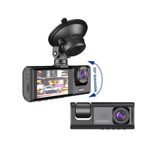 Load image into Gallery viewer, Car DVR HD 1080P 3-Lens Inside Vehicle Dash CamThree Way Camera DVRs Recorder Video Registrator Dashcam Camcorder
