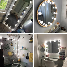 Load image into Gallery viewer, 3 Colors LED Makeup Mirror Light Bulb  Vanity Lights Dimmable Wall Mirror Lamp 2,4,6,10,12 Bulbs Kit for Dressing Room
