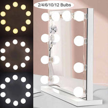 Load image into Gallery viewer, 3 Colors LED Makeup Mirror Light Bulb  Vanity Lights Dimmable Wall Mirror Lamp 2,4,6,10,12 Bulbs Kit for Dressing Room
