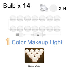 Load image into Gallery viewer, 3 Colors Makeup Mirror Lamp Led Professional Touch Dimming Dressing Table Vanity Lamp USB Bulb  Make Up Mirror Lights
