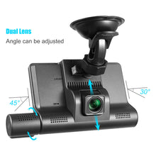 Load image into Gallery viewer, 3 Lens Touch Screen Car Video Recorder 4 In Dash Cam Blcak Box IPS 1080P HD Car Mirror Recorder DVR Dash Camera Cars Camcorder
