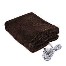 Load image into Gallery viewer, 3 Levels Machine Washable Electric Blanket Thermostat Soft Plush Camping Home Office USB Heating Portable Travel For Sofa Bed
