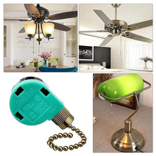 Load image into Gallery viewer, 3 Pack Ceiling Fan Switch 3 Speed 4 Wire Zing Ear ZE-268S6 Fan Pull Chain Switch Replacement Speed Control Switch
