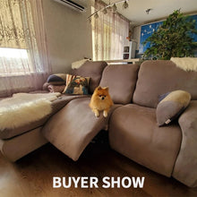 Load image into Gallery viewer, 3 Seat Recliner Sofa Cover All-inclusive Armchair Non-slip Relax Armchair Cover Elastic Suede Couch Chair Protector
