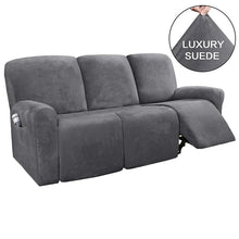 Load image into Gallery viewer, 3 Seat Recliner Sofa Chair Cover All-inclusive Armchair Non-slip Relax Armchair Cover Elastic Suede Couch Chair Protector
